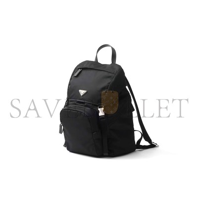 PRADA RE-NYLON AND SAFFIANO LEATHER BACKPACK 2VZ135 (45*27*17cm)